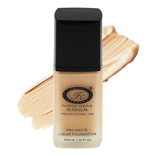 Fashion Colour Platinum Professional Use Pro Matte Liquid Foundation Ivory - 30 ml