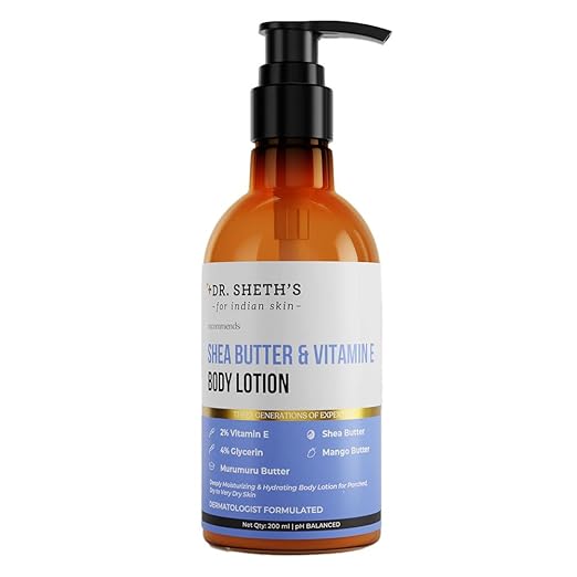 Dr. Sheth's Shea Butter & Vitamin E Body Lotion - 200 ml