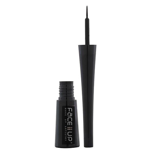 Face Up Intense Color Waterproof Liquid Eyeliner Black - 4.5ml