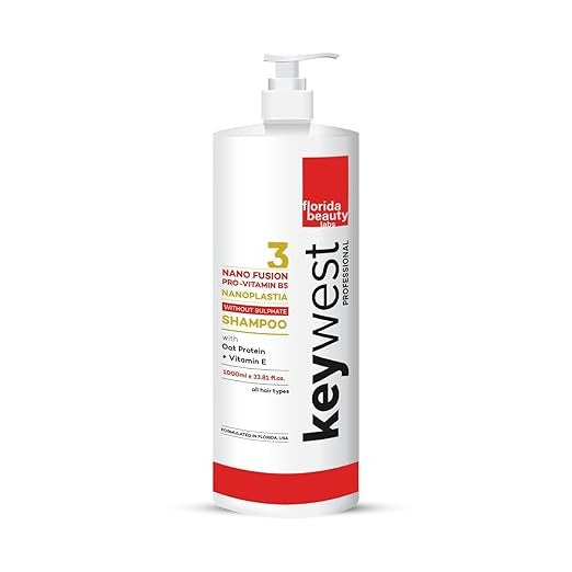 Keywest Professional Nanoplastia Sulfate Free Shampoo - 1000 ml