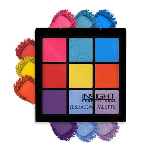 Insight Cosmetics 9 Color Eyeshadow Pallate Colour ES115 Color Pop - 15 gms