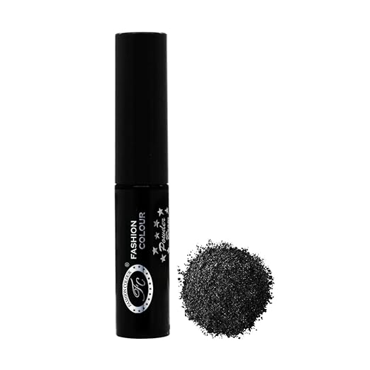 Fashion Colour Platinum Powdery Eyes Soft Black - 1 gms