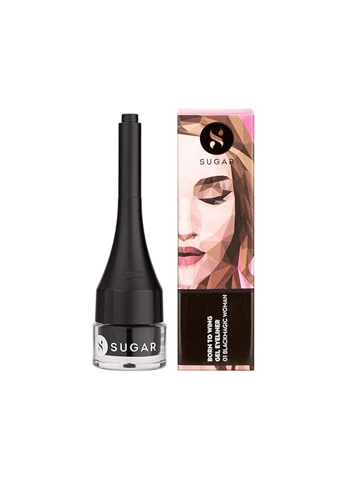 Sugar Cosmetics Born To Wing Gel Eyeliner 01 Blackmagic Woman - 2.3 gms