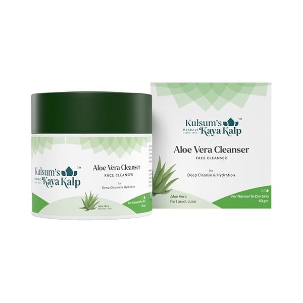 Kulsum's Kaya Kalp Herbals Aloe Vera Cleanser For Deep Cleanse & Hydration - 40 gms