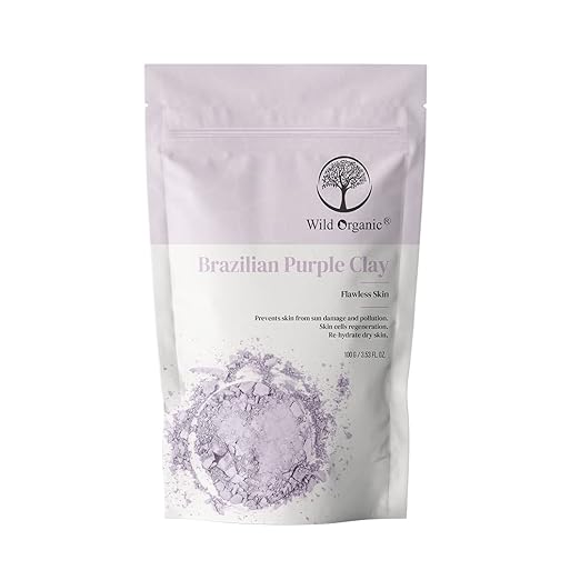 Wild Organic Brazilian Purple Clay Powder - 100 gms