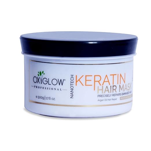 Oxyglow Keratin Hair Mask for Dry and Damaged Hair - 500 gms