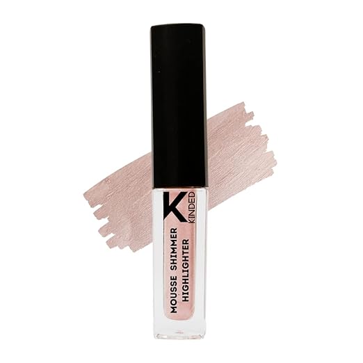 Kinded Mousse Shimmer Highlighter Illuminator Liquid Colour Pink Paradise - 3 ml
