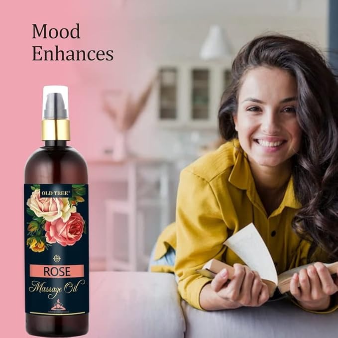 Old Tree Rose Massage Oil for Body Muscle Relaxation - 200 ml