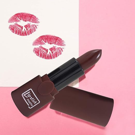 Kiss Beauty LTS Matte Color Lipstick Color Brown - 20 gms