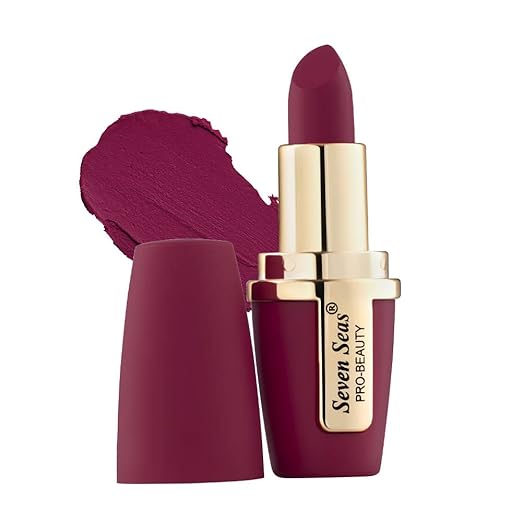 Seven Seas Lip Comfort Velvet Finish Matte Lipstick Claret - 4.2 gms