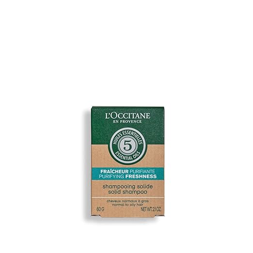 L'Occitane Purifying Freshness Solid Shampoo - 60 gms