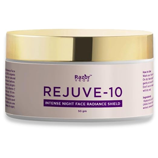 Razor Veda Rejuve-10 Intense Radiance Face Shield Night Cream - 50 gms