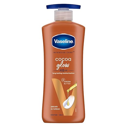 Vaseline Cocoa Glow Body Lotion  With Cocoa & Shea Butter  - 450 ml