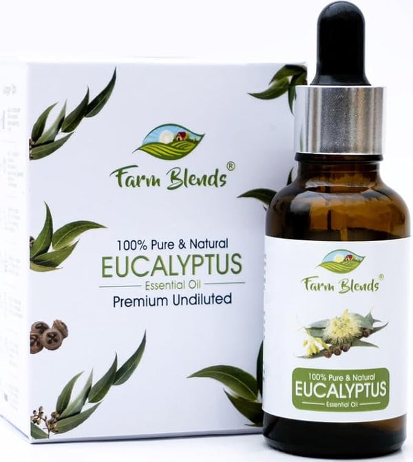 Farm Blends Eucalyptus Essential Oil Undiluted Pure Steam - 30 ml