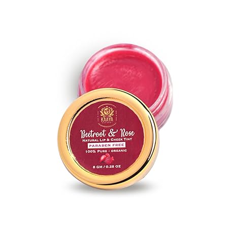 Kaaya Natural Beetroot & Rose Lip & Cheek Tint - 8 gms