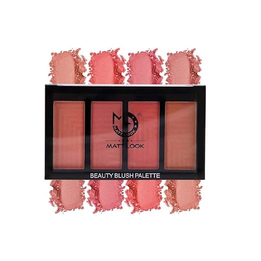 Mattlook Beauty Makeup 4 Color Blush Palette Blush Baby - 20 gms