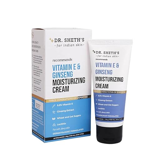 Dr. Sheth's Vitamin E & Ginseng Face Moisturizer Cream - 50 gms