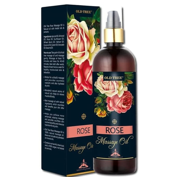 Old Tree Rose Massage Oil for Body Muscle Relaxation - 200 ml
