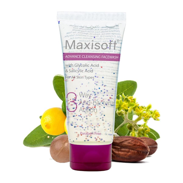 Maxisoft 3 Way Antibacterial Face Wash - 100 Ml