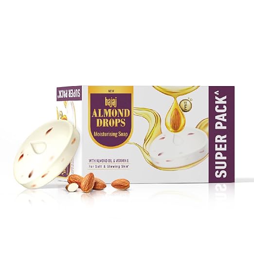 Bajaj Almond Drops Moisturizing Soap - 125 gms ( Pack of 5)