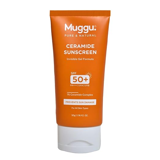 Muggu Skincare Ceramide Sunscreen SPF 50 PA +++ - 50 gms