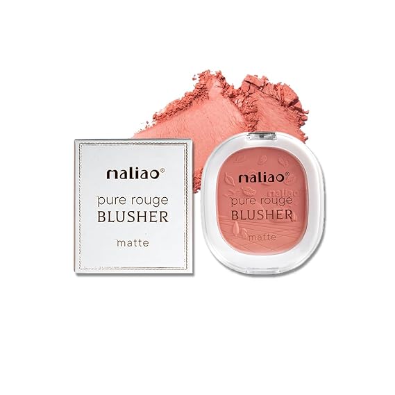 Maliao Pure Rouge Blusher Matte (04 Vibrant Coral) - 12 gms