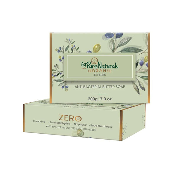 Bypurenaturals Handmade Anti Bacterial Butter Soap - 200 gms