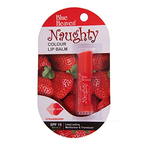 Blue Heaven Naughty Colour Lip Balm Red -  4 gms