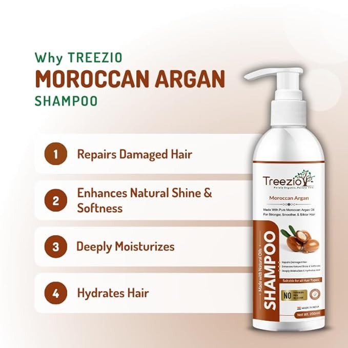 Treezio Moroccan Argan Oil Shampoo - 250 ml