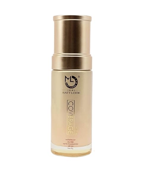 Matt Look High Coverage Water  Proof Oil Matte Foundation SPF 25 Colour Ivory - 45 gms