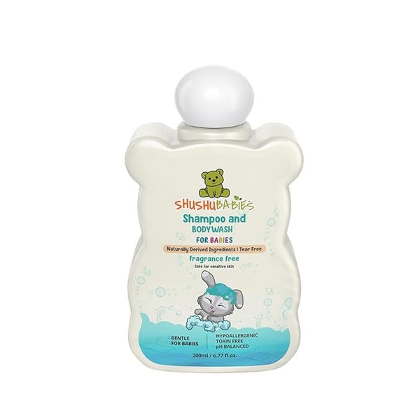 ShuShu Babies Fragrance Free Shampoo & Body Wash - 200 ml