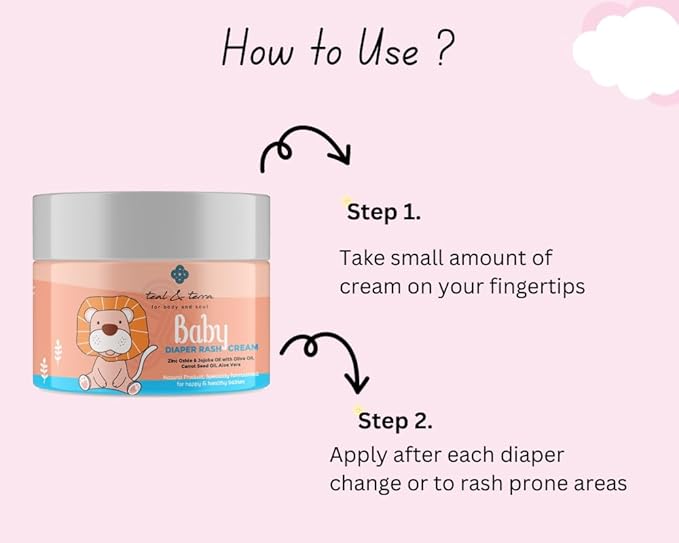 Teal & Terra Diaper Rash Cream for Newborns - 50 Gms