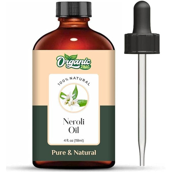 Organic Zing Neroli (Citrus Aurantium) Oil | Essential Oil for Aroma, Diffuser, Skincare & Massage - 118 Ml