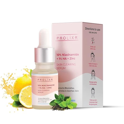 Prolixr 10% Niacinamide 1% Hyaluronic Acid + Zinc Serum - 10 ml