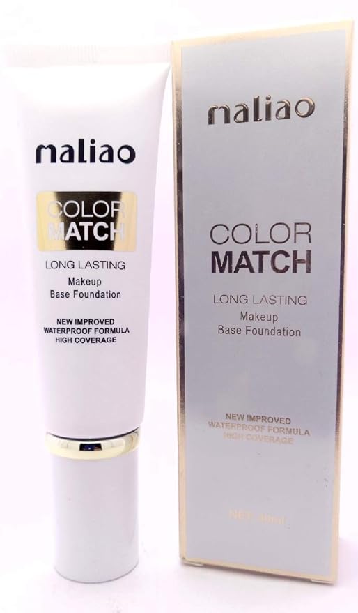 Maliao Color Match Long Lasting Makeup Base Foundation - 50 ml