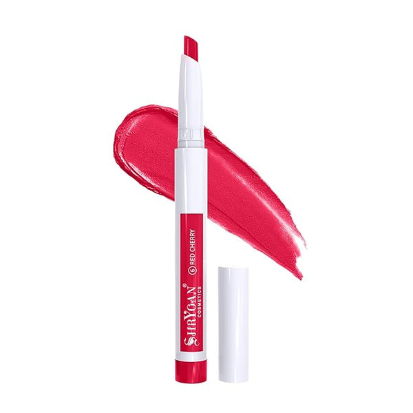 Shryoan Non Transfer 48 Hours Waterproof Lipstick Colour Red Cherry - 3 gms