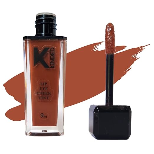 Kinded Lip Eye And Cheek Tint Colour 06 Brown Temptation Women Girls - 9 ml