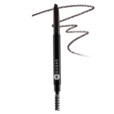 Sugar Cosmetics Arch Arrival Brow Definer Brow Pencil with Spoolie - 3.5 gms