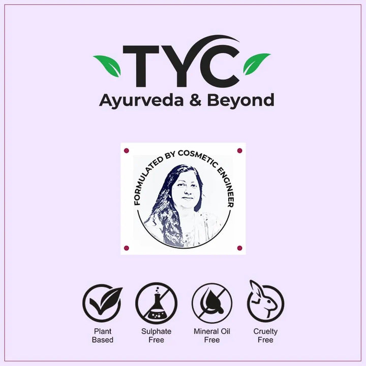 TYC - TRUST YOUR CHOICE Ayurvedic Moisture Filling Shampoo For Dry, Damaged Frizzy Curly Hair | Hyaluronic Acid And Onion | Sulphate And Paraben Free | 3-In-1 Shampoo With Conditioner | 300 Ml