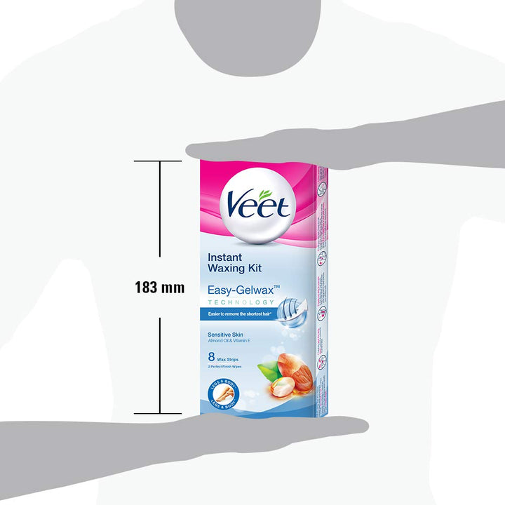Veet Full Body Waxing for Sensitive Skin - 8 Strips
