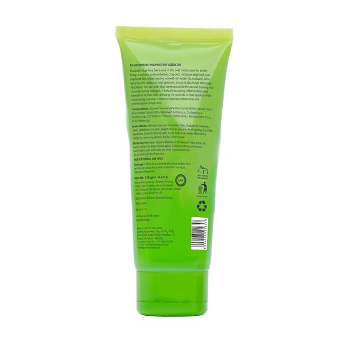 Maxisoft Aloe Vera & Cucumber Gel | Cooling & Moisturizing - 120 Gms