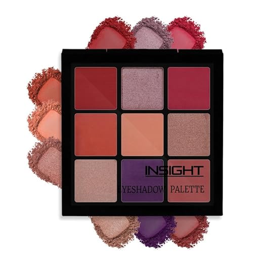 Insight Cosmetics 9 Color Eyeshadow Pallate Colour ES115 Rose Gold - 15 gms