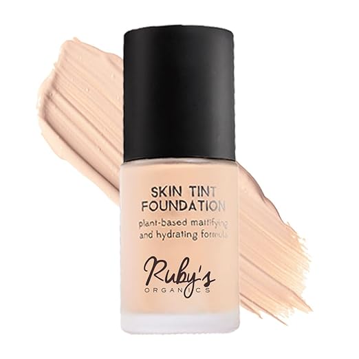 Ruby's Organics Liquid Foundation Light Skin Tone Shade L 01 - 30 ml