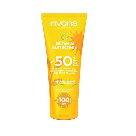 Rivona Naturals Mineral Sunscreen Spf 50 PA +++ - 100 gms