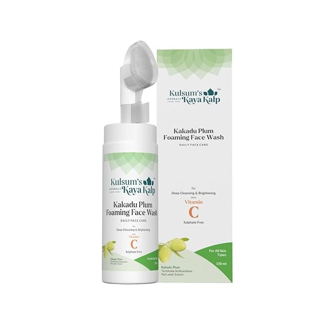 Kulsum's Kaya Kalp Herbals Kakadu Plum Foaming Face Wash For Deep Cleansing & Brightening - 150 ml
