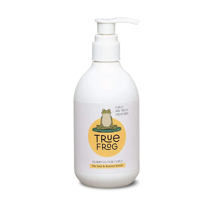 TRue FRoG Shampoo for Curly, Wavy, Dry and Frizzy Hair Cleansing,Moisturising and Adds Shine to Hair Sulphate and Paraben Free - 250 ml