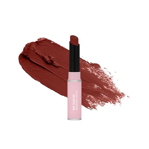 Pink N Blue Non Transfer Bullet Matte Lipstick Muddy Rose - 4 gms