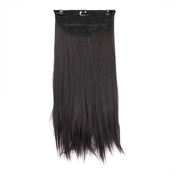 Streak Street Clip in 18 Dark Brown Straight Hair Extensions