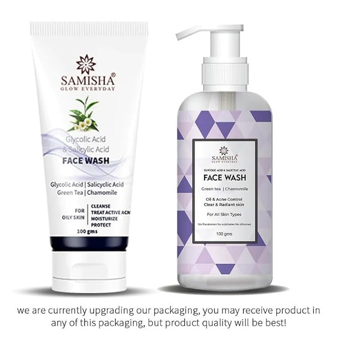 Samisha Organic Lic Acid & Salicyclic Acid Face Wash - 100 gms