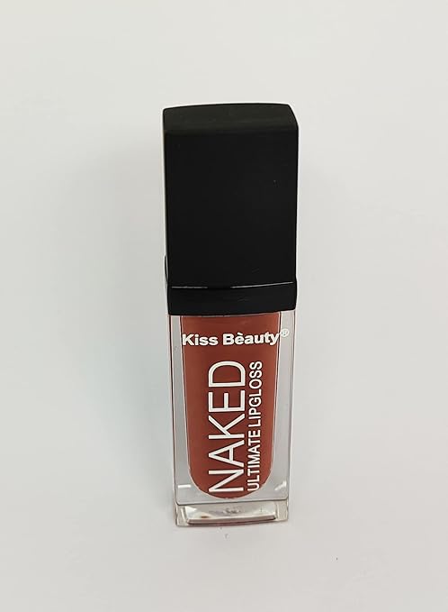 Kiss Beauty Hot and Soft Liquid Lip gloss Intense Color Beige - 4 gms (Pack Of 2)